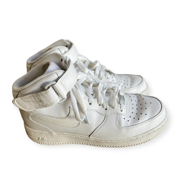 Nike Other - Nike Air Force 1 One Mid white shoes 7.5
